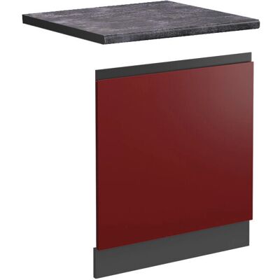 Panel de Cocina Vicco R-Line - Rojo/Antracita - 60cm - Panel de Cocina Panel de Cocina Vicco R-Line - Rojo/Antracita - 60cm - Panel de Cocina