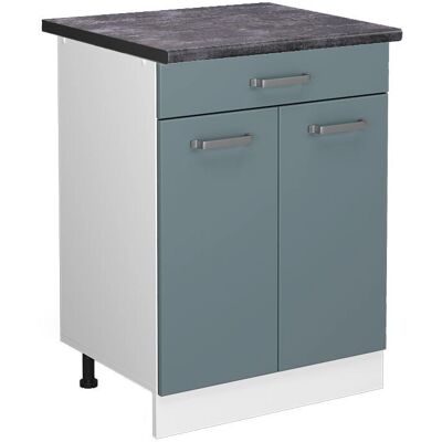 Gabinete inferior de cocina Vicco R-Line - Pies ajustables, Azul grisáceo, 60cm - Armario de cocina Gabinete inferior de cocina Vicco R-Line - Pies ajustables, Azul grisáceo, 60cm - Armario de cocina