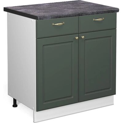 Vicco Fame-Line Armario de Cocina - Verde Dorado - 80cm - Calidad Superior Vicco Fame-Line Armario de Cocina - Verde Dorado - 80cm - Calidad Superior
