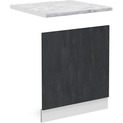 Panel de Cocina Vicco R-Line - Hormigón negro/Blanco y Mármol Panel de Cocina Vicco R-Line - Hormigón negro/Blanco y Mármol