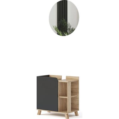 Conjunto de muebles de baño Vicco Karen - Antracita - Moderno Conjunto de muebles de baño Vicco Karen - Antracita - Moderno