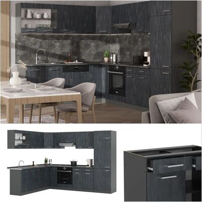 Vicco Cocina en Forma de L - Modular, Patas Ajustables Vicco Cocina en Forma de L - Modular, Patas Ajustables
