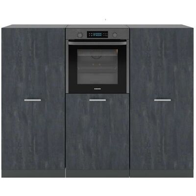 Bloque de cocina R-Line Vicco - 180cm - Negro/Antracita - Tipo de cocina Bloque de cocina R-Line Vicco - 180cm - Negro/Antracita - Tipo de cocina