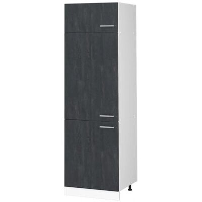 Gabinete empotrado para frigorífico Vicco negro/blanco - Almacenamiento de cocina R-Line Gabinete empotrado para frigorífico Vicco negro/blanco - Almacenamiento de cocina R-Line