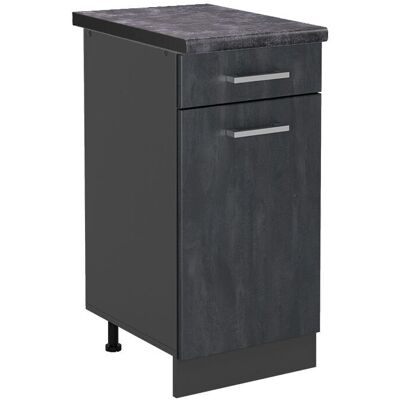 Vicco Gabinete inferior de cocina R-Line - Hormigón negro/Antracita Vicco Gabinete inferior de cocina R-Line - Hormigón negro/Antracita