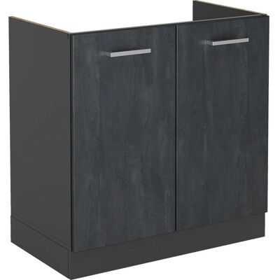 Armario bajo para fregadero Vicco - R-Line, 80cm, negro Armario bajo para fregadero Vicco - R-Line, 80cm, negro