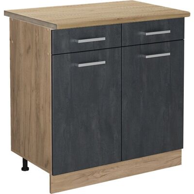 Vicco Modelo ET Roble - Armario de Cocina Ajustable - Diseño R-Line Moderno Vicco Modelo ET Roble - Armario de Cocina Ajustable - Diseño R-Line Moderno
