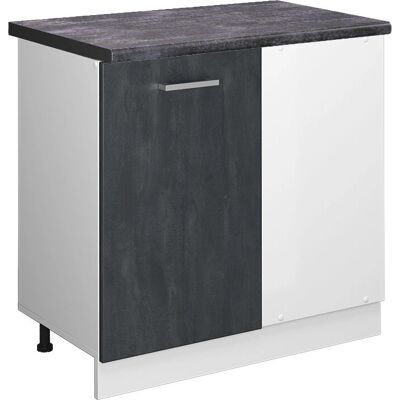 Armario de esquina Vicco R-Line - Negro/Blanco - 86cm - Mueble de esquina Armario de esquina Vicco R-Line - Negro/Blanco - 86cm - Mueble de esquina