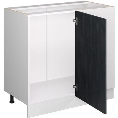 Vicco Armario de esquina R-Line - Gabinete de esquina para cocina - Negro/Blanco Vicco Armario de esquina R-Line - Gabinete de esquina para cocina - Negro/Blanco