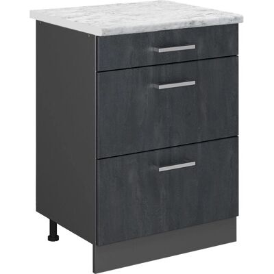 Gabinete de cocina Vicco R-Line - Hormigón negro - 60cm Gabinete de cocina Vicco R-Line - Hormigón negro - 60cm