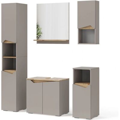 Conjunto de muebles de baño Marelle Vicco - Gris - Conjunto de baño Conjunto de muebles de baño Marelle Vicco - Gris - Conjunto de baño
