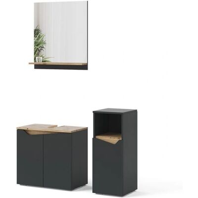 Vicco Modelo Marelle Juego de Muebles de Baño Antracita - Muebles de Baño Vicco Modelo Marelle Juego de Muebles de Baño Antracita - Muebles de Baño
