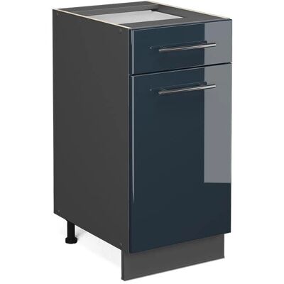 Gabinete de cocina azul oscuro brillante Vicco Fame-Line - 40cm Gabinete de cocina azul oscuro brillante Vicco Fame-Line - 40cm