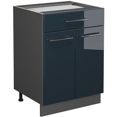 Vicco Fame-Line Gabinete de Cocina Azul Oscuro Brillante - 60cm Vicco Fame-Line Gabinete de Cocina Azul Oscuro Brillante - 60cm