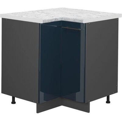 Vicco - Armoire de Cuisine d'Angle - Bleu - 80,5cm - Marbre - Type de Produit - Publicité Vicco - Armoire de Cuisine d'Angle - Bleu - 80,5cm - Marbre - Type de Produit - Publicité