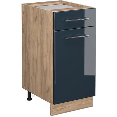 Vicco - Meuble bas de cuisine Fame-Line - Bleu foncé brillant - 40 cm - Publicité Vicco - Meuble bas de cuisine Fame-Line - Bleu foncé brillant - 40 cm - Publicité