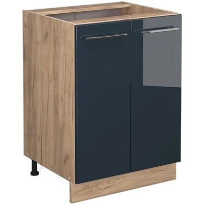 Vicco - Meuble bas de cuisine Fame-Line, Bleu foncé brillant, 60cm - Meuble de cuisine - Publicité Vicco - Meuble bas de cuisine Fame-Line, Bleu foncé brillant, 60cm - Meuble de cuisine - Publicité