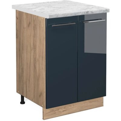 Gabinete de Cocina Vicco Fame-Line - 60cm, Azul oscuro brillo alto Gabinete de Cocina Vicco Fame-Line - 60cm, Azul oscuro brillo alto