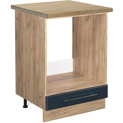 Gabinete de cocina Vicco Fame-Line - 60cm Azul oscuro, Modelo Roble Gabinete de cocina Vicco Fame-Line - 60cm Azul oscuro, Modelo Roble