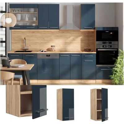 Armario colgante Fame-Line Azul oscuro dorado - Cocina Vicco Armario colgante Fame-Line Azul oscuro dorado - Cocina Vicco