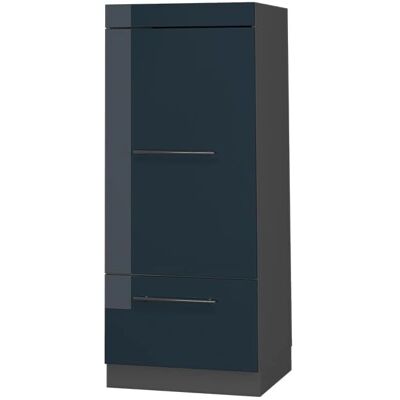 Vicco - Mikrowellenschrank Fame-Line, Dunkelblau Hochglanz, 60cm Vicco - Mikrowellenschrank Fame-Line, Dunkelblau Hochglanz, 60cm