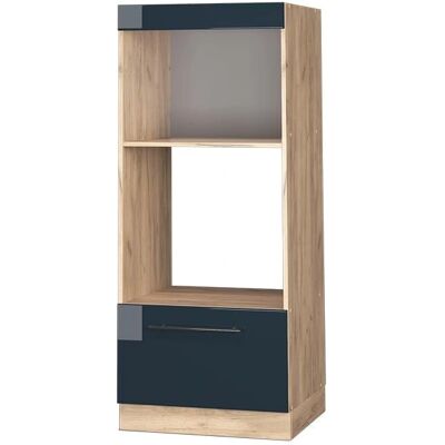 Vicco - Armario para microondas - Azul oscuro alto brillo Vicco - Armario para microondas - Azul oscuro alto brillo