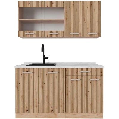 Vicco - Modelo R-Line - Cocina versátil - 140cm - Mármol Vicco - Modelo R-Line - Cocina versátil - 140cm - Mármol