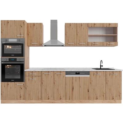 Mueble de cocina Vicco R-Line - Roble artesanal/Roble dorado - 300 cm Mueble de cocina Vicco R-Line - Roble artesanal/Roble dorado - 300 cm