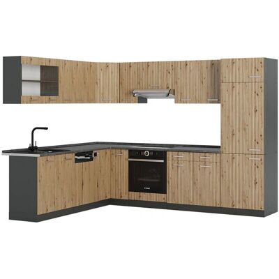 Vicco R-Line Cocina esquina - Antracita - 227x287cm Vicco R-Line Cocina esquina - Antracita - 227x287cm