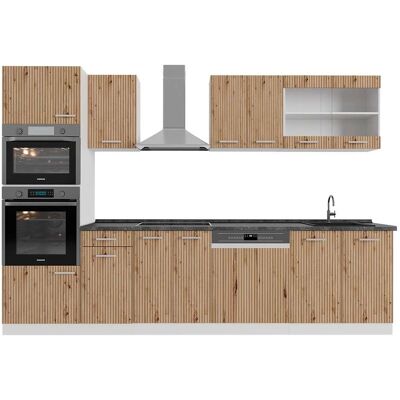 Unidad de Cocina Vicco R-Line - Modular, 300cm, Blanco/Roble artesanal Unidad de Cocina Vicco R-Line - Modular, 300cm, Blanco/Roble artesanal