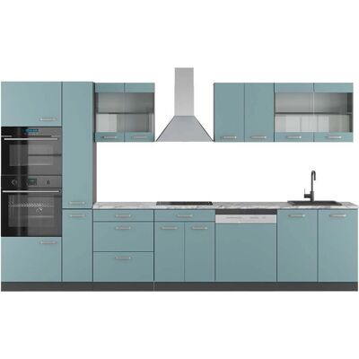 Gabinete de cocina Vicco R-Line - Blanco, 350cm, altura ajustable Gabinete de cocina Vicco R-Line - Blanco, 350cm, altura ajustable