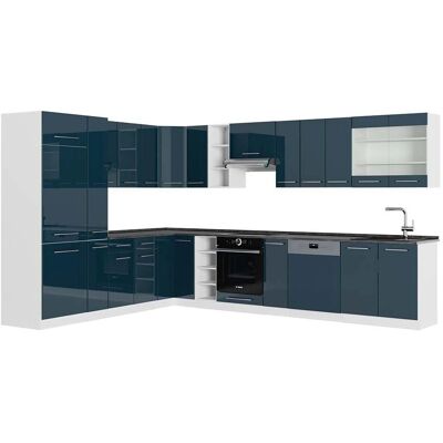 Vicco - Cocina Esquinera Fame-Line - Azul Oscuro, Blanco, Antracita Vicco - Cocina Esquinera Fame-Line - Azul Oscuro, Blanco, Antracita