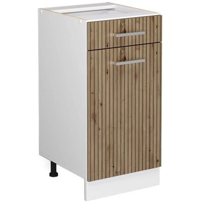 Vicco Meuble bas de cuisine R-Line, Chêne artisanal, 40 cm - Publicité Vicco Meuble bas de cuisine R-Line, Chêne artisanal, 40 cm - Publicité