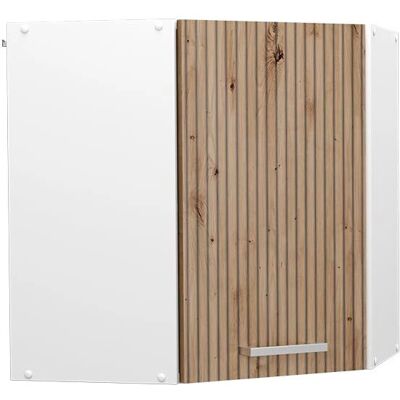 Vicco Armario colgante de esquina - Roble artesanal - 57cm - Armario de pared Vicco Armario colgante de esquina - Roble artesanal - 57cm - Armario de pared