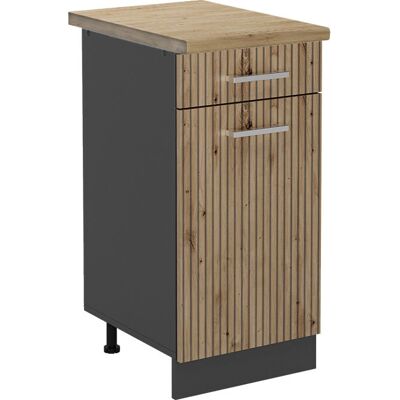 Mueble bajo de cocina R-Line Vicco - Roble artesanal - 40cm Mueble bajo de cocina R-Line Vicco - Roble artesanal - 40cm