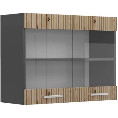 Armoire de cuisine murale R-Line Vicco - Chêne artisanal / Anthracite - Publicité Armoire de cuisine murale R-Line Vicco - Chêne artisanal / Anthracite - Publicité