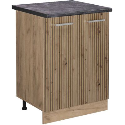 Armario Bajo de Cocina Vicco R-Line - Roble Artesanal - 60cm Armario Bajo de Cocina Vicco R-Line - Roble Artesanal - 60cm