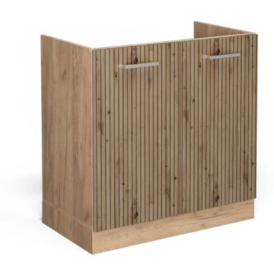 Armario bajo Vicco R-Line para fregadero - Roble artesanal - 80cm Armario bajo Vicco R-Line para fregadero - Roble artesanal - 80cm