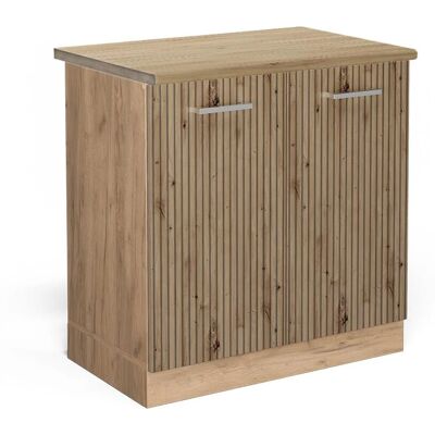 Gabinete de Cocina Vicco ET Roble Ajustable - Bajo fregadero modular Gabinete de Cocina Vicco ET Roble Ajustable - Bajo fregadero modular