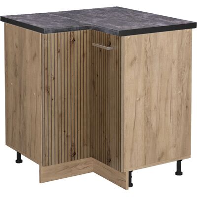 Vicco Armario de esquina R-Line - Roble artesanal - 75.6 cm - Armario de esquina Vicco Armario de esquina R-Line - Roble artesanal - 75.6 cm - Armario de esquina