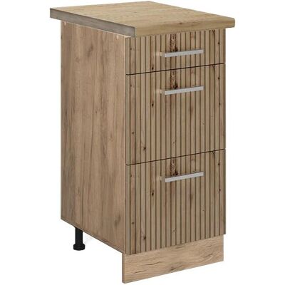 Gabinete inferior de cocina Vicco R-Line, Roble artesanal, 40cm Gabinete inferior de cocina Vicco R-Line, Roble artesanal, 40cm