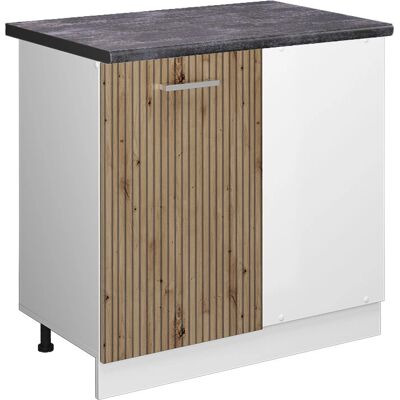 Vicco Armario de esquina R-Line - Roble artesanal - 86 cm - Mueble de cocina esquina Vicco Armario de esquina R-Line - Roble artesanal - 86 cm - Mueble de cocina esquina