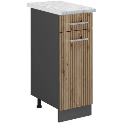 Vicco Mueble bajo de cocina R-Line Roble/Antracita - 30 cm Vicco Mueble bajo de cocina R-Line Roble/Antracita - 30 cm