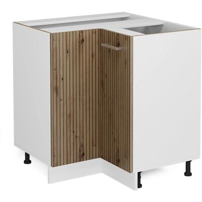 Armoire d'angle Vicco R-Line - Chêne artisanal/Blanc - 75,6cm - Armoire d'angle - Publicité Armoire d'angle Vicco R-Line - Chêne artisanal/Blanc - 75,6cm - Armoire d'angle - Publicité