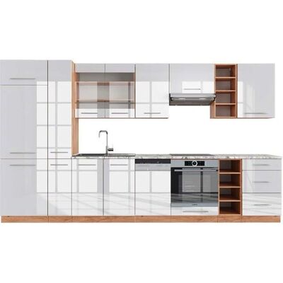 Gabinete de Cocina Vicco Fame-Line - Robusto, Modular, 355cm Gabinete de Cocina Vicco Fame-Line - Robusto, Modular, 355cm