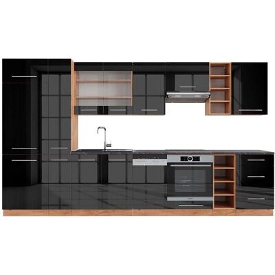 Vicco - Modelo Fame-Line - Antracita, 355cm Armario de cocina Vicco - Modelo Fame-Line - Antracita, 355cm Armario de cocina