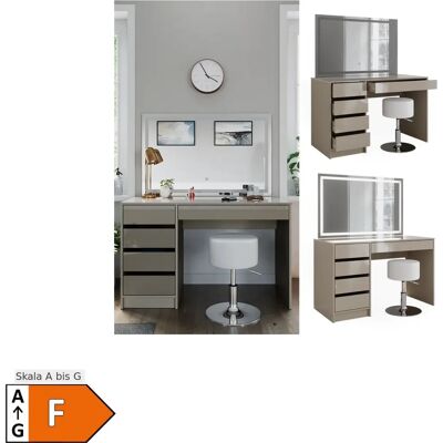 Vicco Sherry Gris 120cm Espejo LED Tocador - Tocador Vicco Sherry Gris 120cm Espejo LED Tocador - Tocador