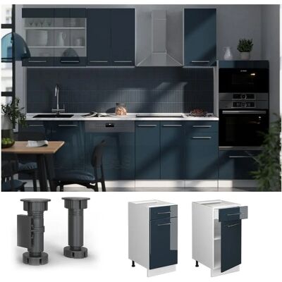 Vicco - Garde-manger modulaire - Bleu foncé - 40cm - Cuisine - Publicité Vicco - Garde-manger modulaire - Bleu foncé - 40cm - Cuisine - Publicité