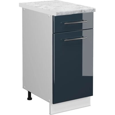 Vicco - Mueble bajo de cocina Fame-Line Azul oscuro alto brillo 40cm - Mueble de cocina Vicco - Mueble bajo de cocina Fame-Line Azul oscuro alto brillo 40cm - Mueble de cocina