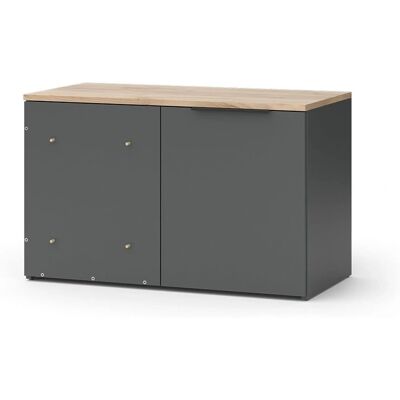 Vicco Wido Armario Esquinero - Antracita - 80x50cm Vicco Wido Armario Esquinero - Antracita - 80x50cm